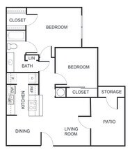 B1 - Income Restricted 1307 floor plan
